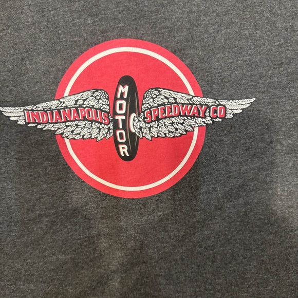 Men’s XL Grey graphic print Indianapolis 500 speedway T-shirt - Picture 2 of 6